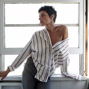 Madewell Oversized Ex-Boyfriend Odessa Shirt Small